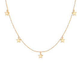 Колье Т100112215 золото Звезда