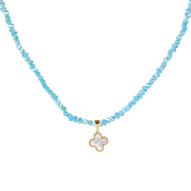 Колье чокер К-Юкб-80-1Ч-37гол ювелирный сплав Ван Клиф