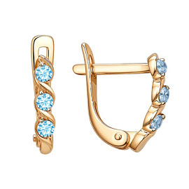 Серьги дорожка 000552-1120 золото