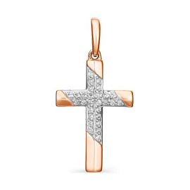Крест декоративный 03-1245.00КЦ-06 серебро