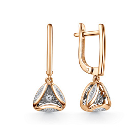 Серьги подвесные 02-11-51210-31-00-1 золото