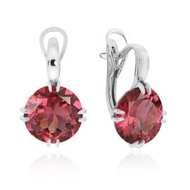 Серьги один камень 2340201496-33 серебро