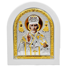 Икона 6392.2WOB ювелирный сплав Святой Николай Чудотворец