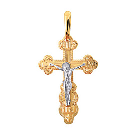 Крест христианский 810-00020-10-00-00-02 золото Полновесный