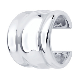 Серьги кафф 94170373 серебро