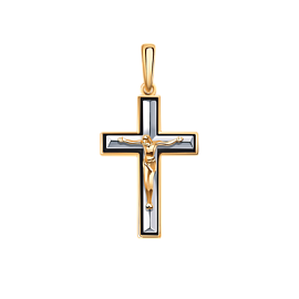 Крест христианский 3302э золото
