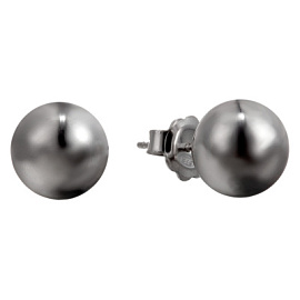 Серьги пусеты ISt406Eb-2246-10 серебро Шар