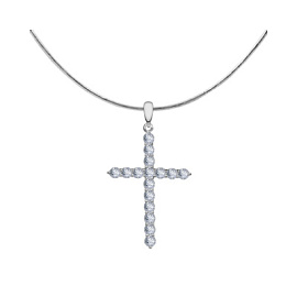 Крест декоративный ПДР0035В серебро
