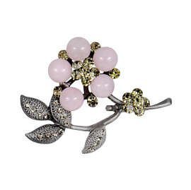 Брошь 3-3976-B ювелирный сплав Цветок