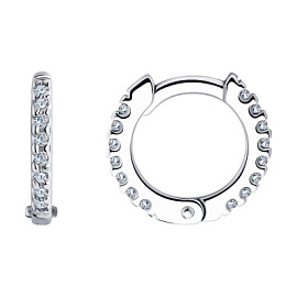 Серьги дорожка 94025998 серебро Колечки