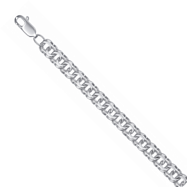 Браслет классический НБ22-056Ю-3 d1.00 серебро Полновесный