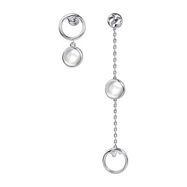 Серьги подвесные 02-4825.00ГХ-00 серебро