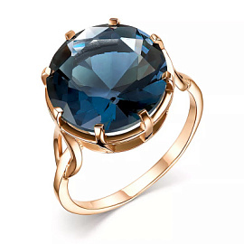 Кольцо один камень 10794 лт золото