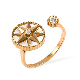 Кольцо 1002253-2 золото Диор