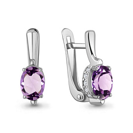 Серьги 4968404А.5 серебро