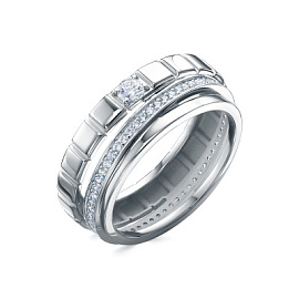 Кольцо дс1102025р серебро Шопард