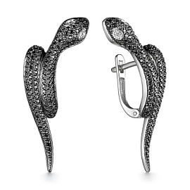 Серьги С2.552-225 золото змея