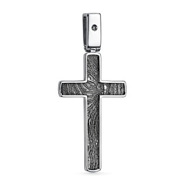 Крест декоративный 03-3835.00ЧБ-17 серебро