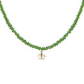 Бусы чокер К-Юкз-80-1С-37 ювелирный сплав самолёт