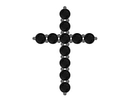 Крест декоративный A0800237-00205 серебро