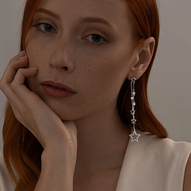 Серьги пусеты 94025894 серебро_1