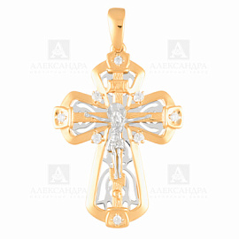 Крест христианский п935-01 золото