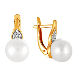 Серьги 290-1-753Р золото