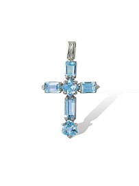 Крест декоративный 500001-002-0019 серебро