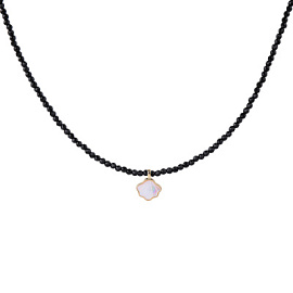 Бусы чокер К-Шпч-90-1Р-38 ювелирный сплав Ракушка