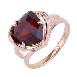 Кольцо один камень 2178 золото