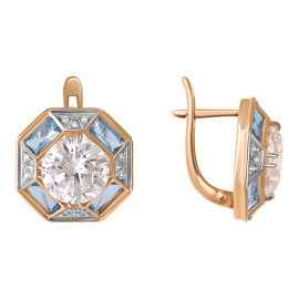 Серьги 21804750 золото