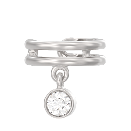 Серьги кафф 1046342-01210 серебро