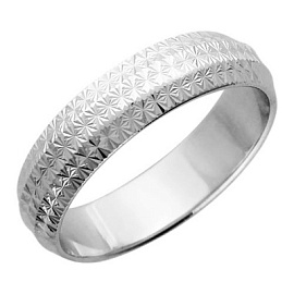 Кольцо обручальное 01О750145 серебро