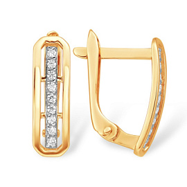 Серьги дорожка С13220148 золото