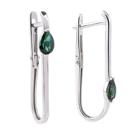 Серьги подвесные 2-1244 тур серебро