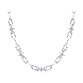 Колье 94071373 серебро Шипы