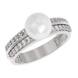 Кольцо 1 камень 1039531-01150-2S серебро