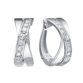 Серьги с1204389 серебро Картье винт