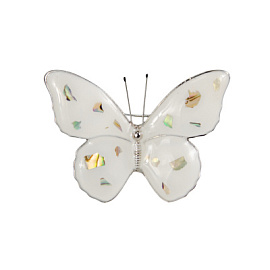 Брошь 3-4014-W ювелирный сплав Бабочка