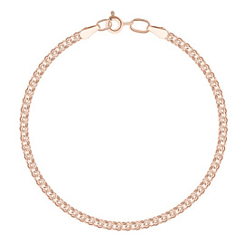 Браслет классический 7040200П-18 золото Пустотелый