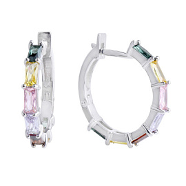 Серьги 2340205556-24 серебро Колечки