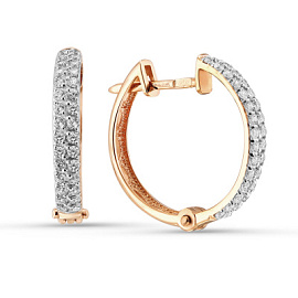 Серьги конго 803-02352-10-00-20-00 золото Дорожка