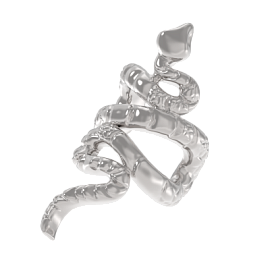 Серьги кафф 1039442-00000 серебро змея
