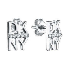 Серьги пусеты 12-72-0001-12748 серебро DKNY