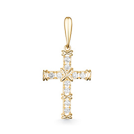 Крест декоративный п4744л золото
