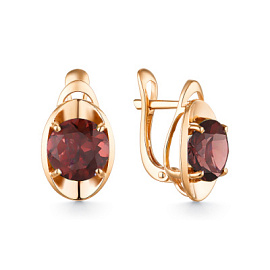 Серьги один камень 21803098 гр золото