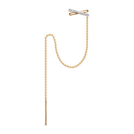 Серьги серьга одиночная 1207543 золото