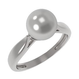 Кольцо 1 камень 1035671-01250-2S серебро