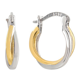 Серьги WE6100-G-W серебро