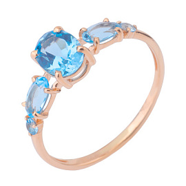 Кольцо К-0284 топ золото